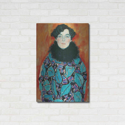 Luxe Metal Art 'Johanna Staude' by Gustav Klimt, Metal Wall Art,24x36