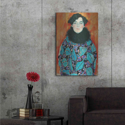Luxe Metal Art 'Johanna Staude' by Gustav Klimt, Metal Wall Art,24x36