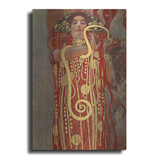 Luxe Metal Art 'Hygieia' by Gustav Klimt, Metal Wall Art