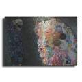 Luxe Metal Art 'Death and Life' by Gustav Klimt, Metal Wall Art