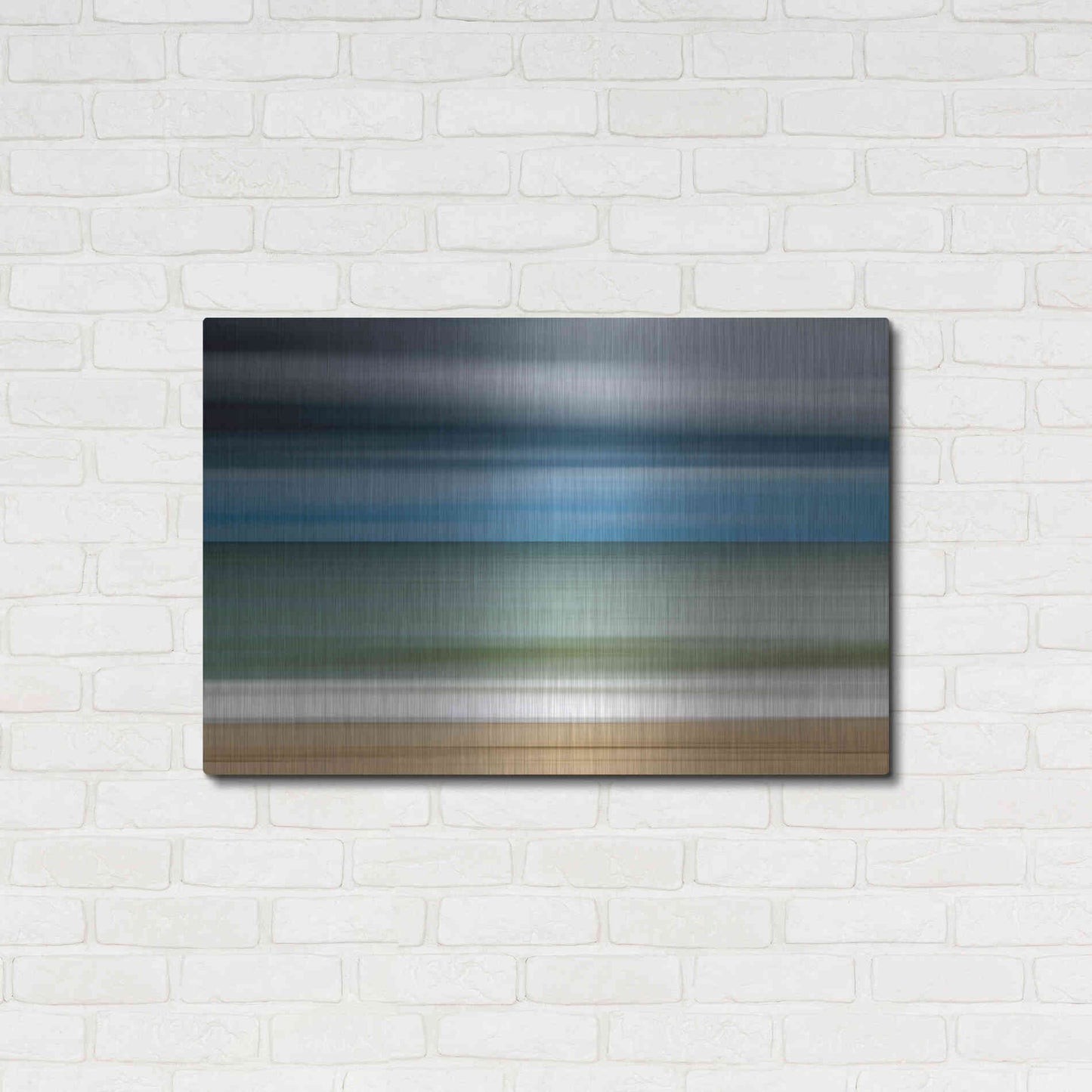 Luxe Metal Art 'Ocean Storm' by Katherine Gendreau, Metal Wall Art,36x24