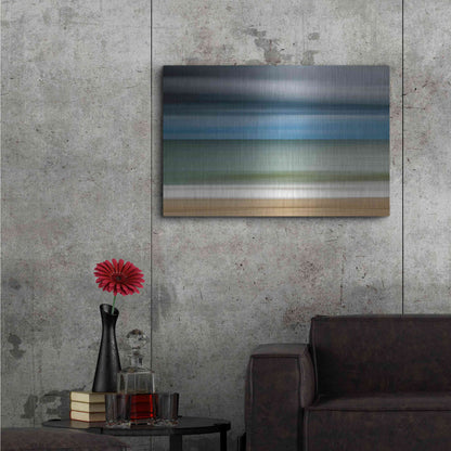 Luxe Metal Art 'Ocean Storm' by Katherine Gendreau, Metal Wall Art,36x24