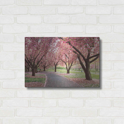 Luxe Metal Art 'Cherry Parade' by Katherine Gendreau, Metal Wall Art,24x16