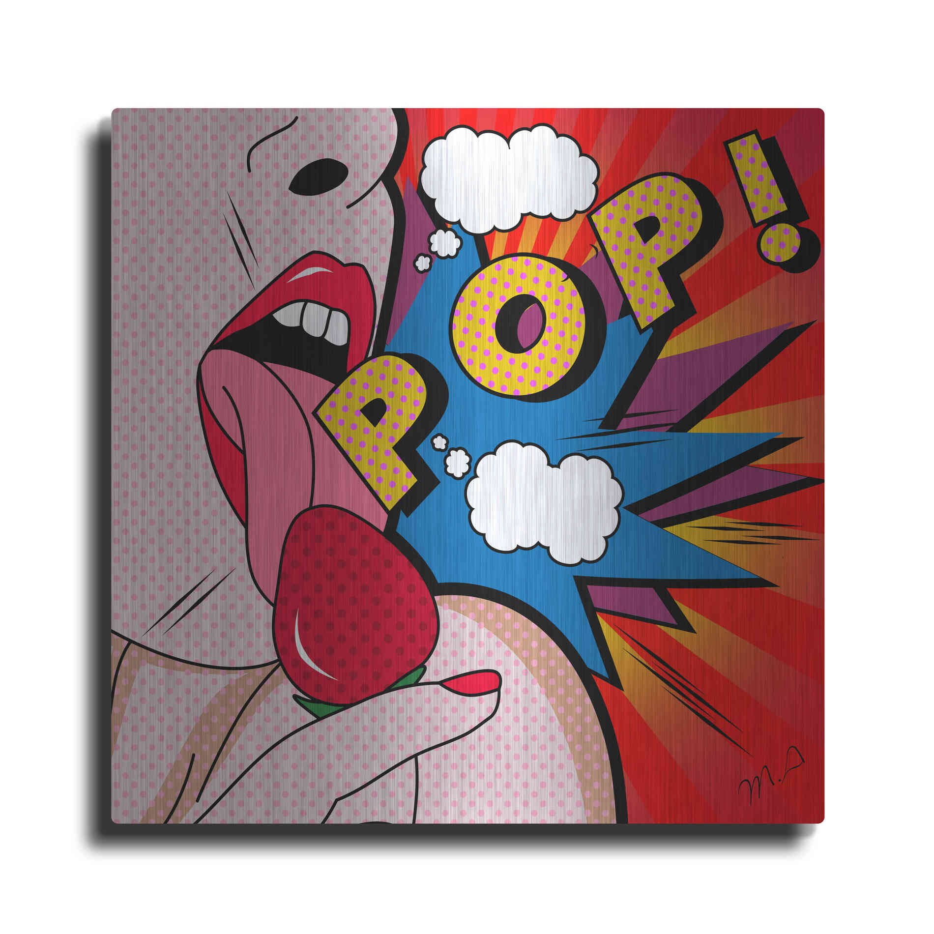 Luxe Metal Art 'Pop' by Mark Ashkenazi, Metal Wall Art