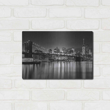 Luxe Metal Art 'Silver City Crop' by Katherine Gendreau, Metal Wall Art,16x12