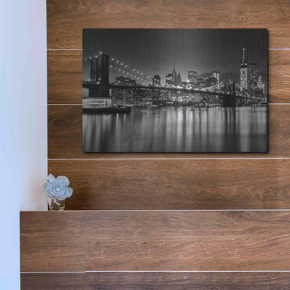 Luxe Metal Art 'Silver City Crop' by Katherine Gendreau, Metal Wall Art,16x12