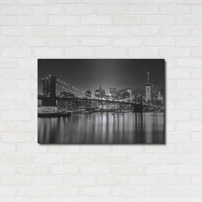 Luxe Metal Art 'Silver City Crop' by Katherine Gendreau, Metal Wall Art,36x24