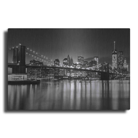 Luxe Metal Art 'Silver City Crop' by Katherine Gendreau, Metal Wall Art