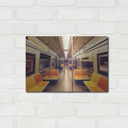 Luxe Metal Art 'Soul Train' by Katherine Gendreau, Metal Wall Art,16x12