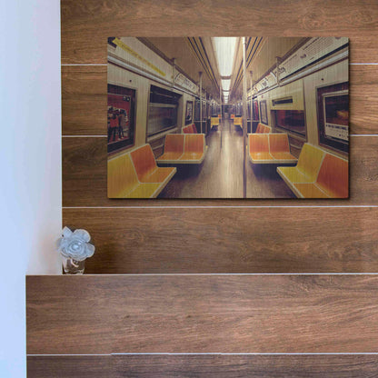 Luxe Metal Art 'Soul Train' by Katherine Gendreau, Metal Wall Art,16x12