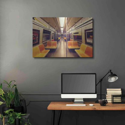 Luxe Metal Art 'Soul Train' by Katherine Gendreau, Metal Wall Art,36x24