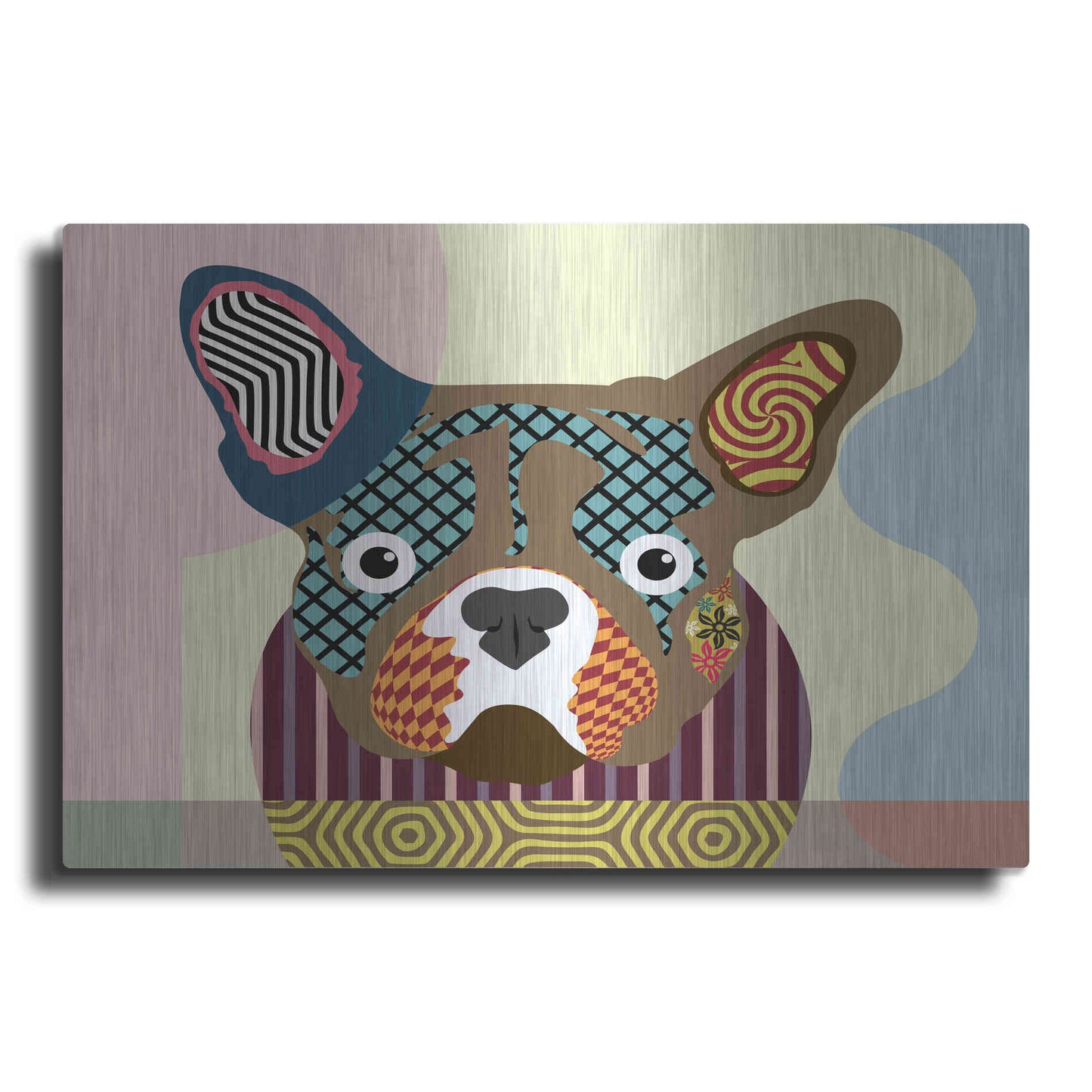 Luxe Metal Art 'French Bulldog' by Lanre Adefioyue, Metal Wall Art