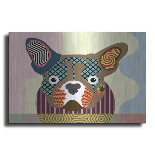 Luxe Metal Art 'French Bulldog' by Lanre Adefioyue, Metal Wall Art