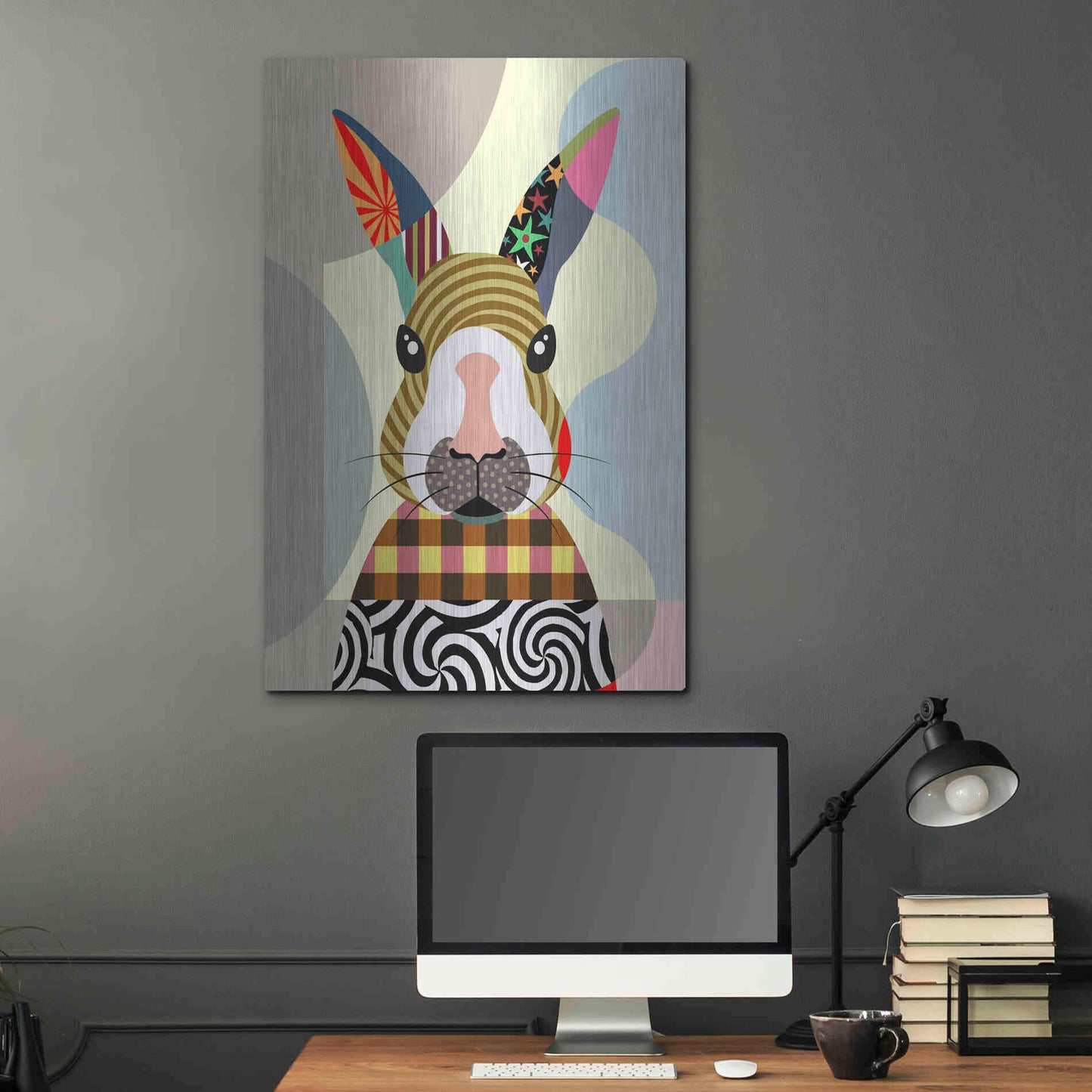 Luxe Metal Art 'Sexy Bunny' by Lanre Adefioyue, Metal Wall Art,24x36