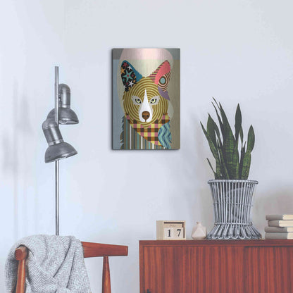 Luxe Metal Art 'Sly as a Fox' by Lanre Adefioyue, Metal Wall Art,16x24