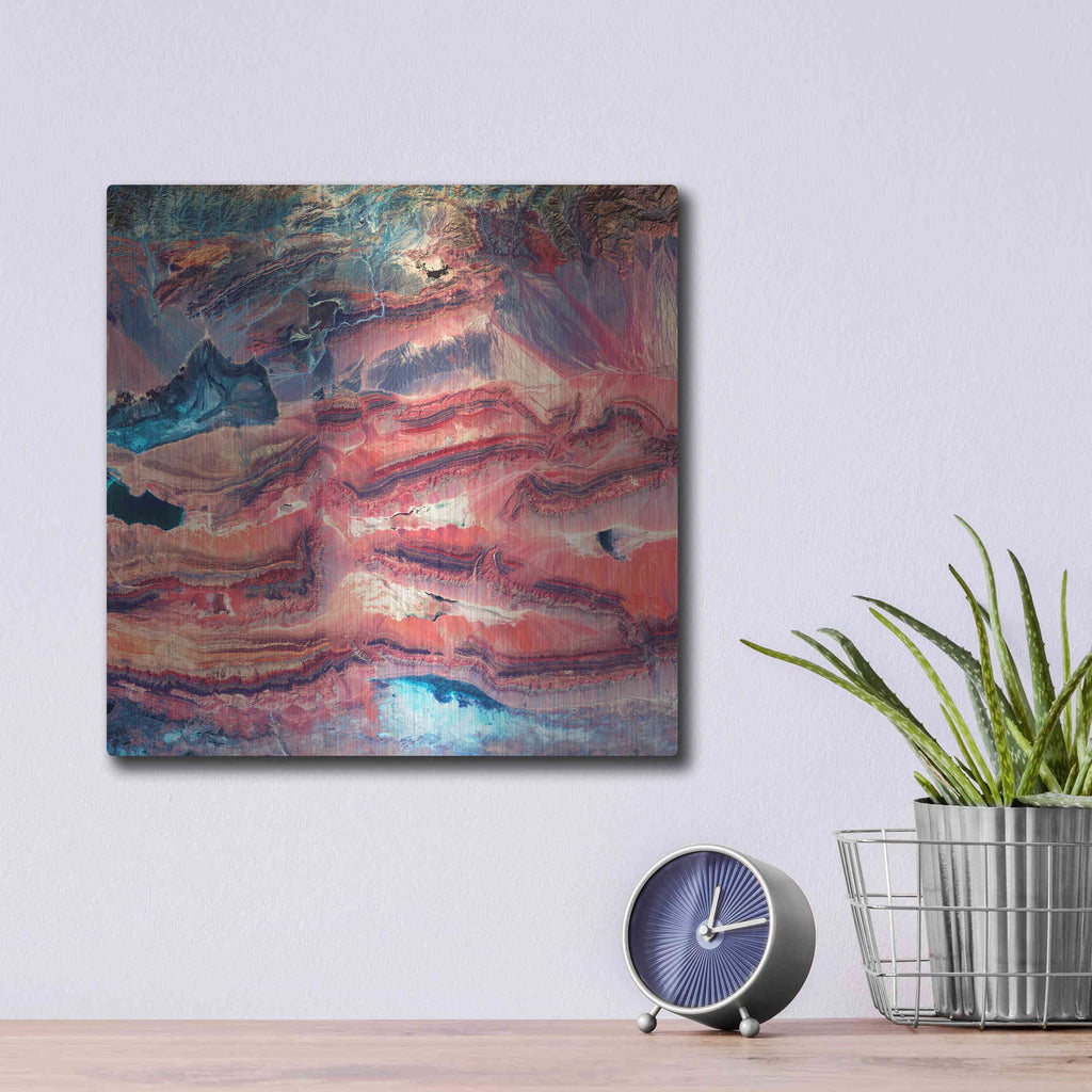 Luxe Metal Art 'Earth As Art: Faults' Metal Wall Art,12x12