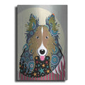 Luxe Metal Art 'Rough Collie' by Lanre Adefioyue, Metal Wall Art