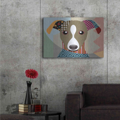 Luxe Metal Art 'Whippet' by Lanre Adefioyue, Metal Wall Art,36x24