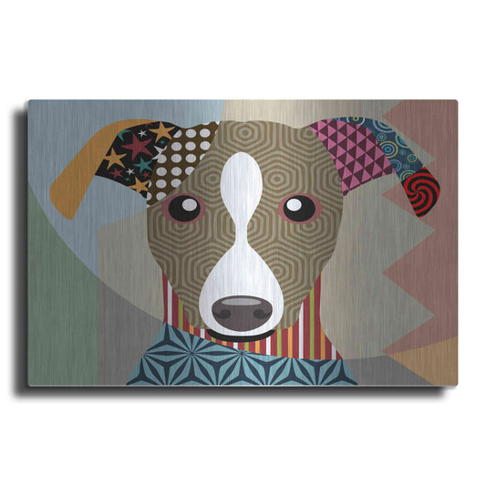Luxe Metal Art 'Whippet' by Lanre Adefioyue, Metal Wall Art