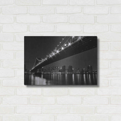 Luxe Metal Art 'Manhattan Bridge' by Katherine Gendreau, Metal Wall Art,24x16