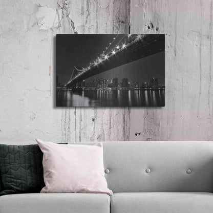Luxe Metal Art 'Manhattan Bridge' by Katherine Gendreau, Metal Wall Art,36x24