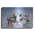 Luxe Metal Art 'Three Penguins' by Makiko, Metal Wall Art