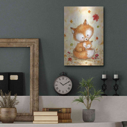Luxe Metal Art 'Fox 2' by Makiko, Metal Wall Art,12x16