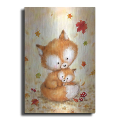 Luxe Metal Art 'Fox 2' by Makiko, Metal Wall Art