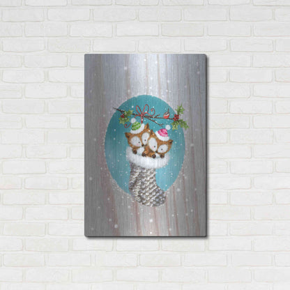 Luxe Metal Art 'Two Fox 2' by Makiko, Metal Wall Art,24x36