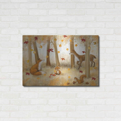 Luxe Metal Art 'Autumn Scene' by Makiko, Metal Wall Art,36x24