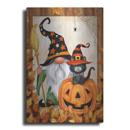 Luxe Metal Art 'Halloween Gnome' by Makiko, Metal Wall Art