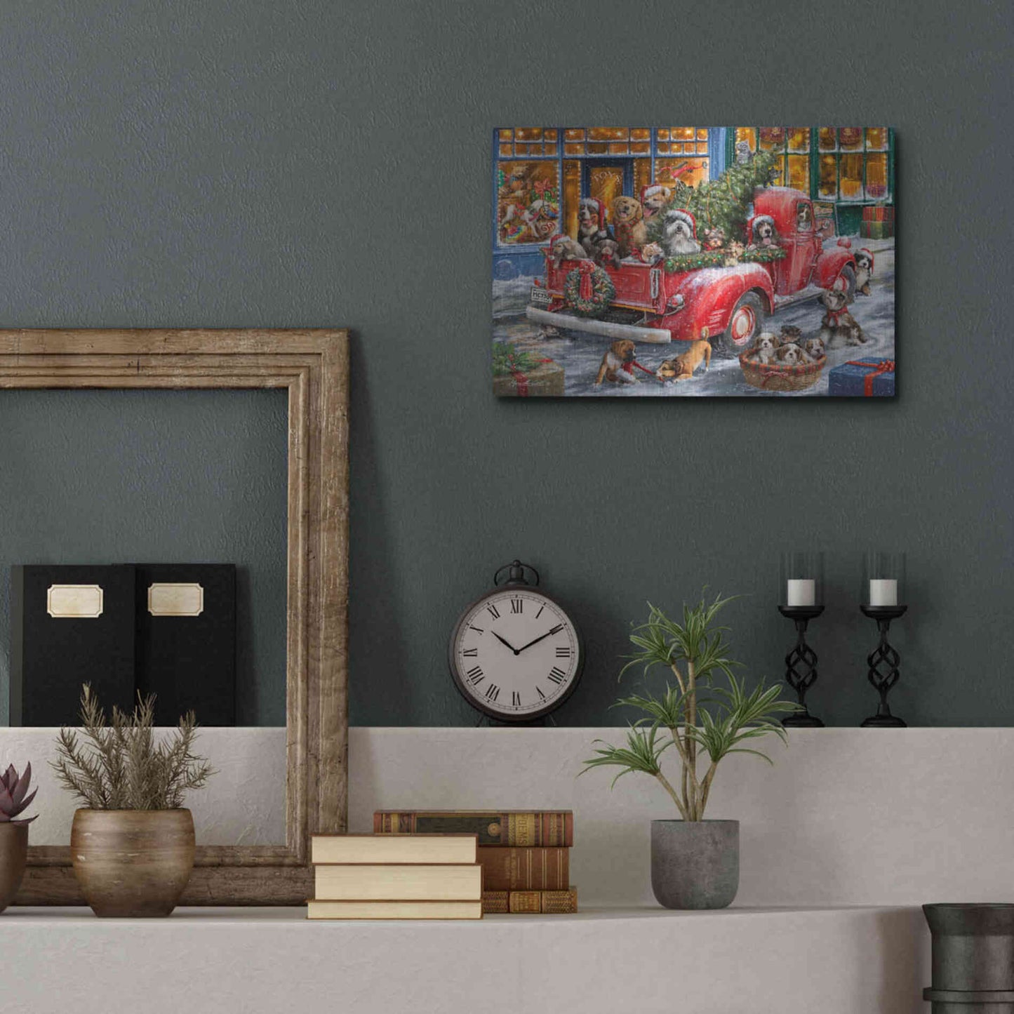 Luxe Metal Art 'Trip to the Toy Shoppe' by Ali Corti, Metal Wall Art,16x12