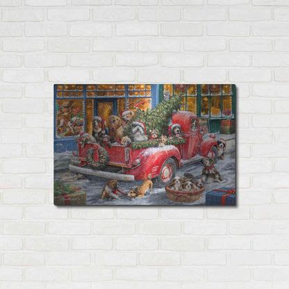 Luxe Metal Art 'Trip to the Toy Shoppe' by Ali Corti, Metal Wall Art,36x24