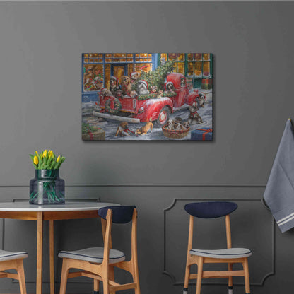 Luxe Metal Art 'Trip to the Toy Shoppe' by Ali Corti, Metal Wall Art,36x24