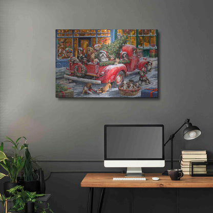 Luxe Metal Art 'Trip to the Toy Shoppe' by Ali Corti, Metal Wall Art,36x24