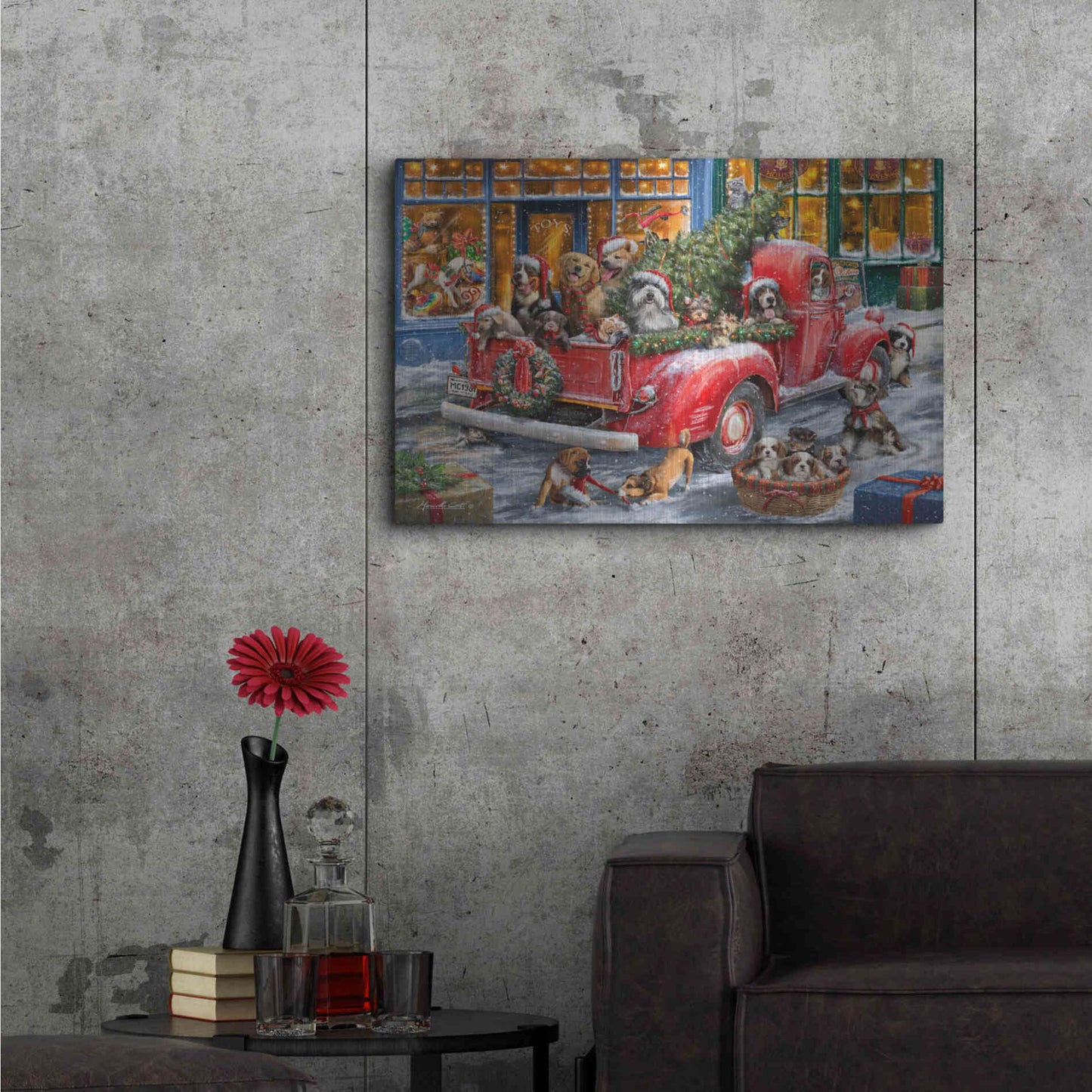 Luxe Metal Art 'Trip to the Toy Shoppe' by Ali Corti, Metal Wall Art,36x24