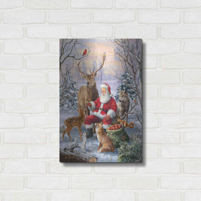 Luxe Metal Art 'Winter Gathering' by Ali Corti, Metal Wall Art,16x24