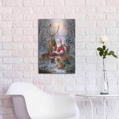 Luxe Metal Art 'Winter Gathering' by Ali Corti, Metal Wall Art,16x24