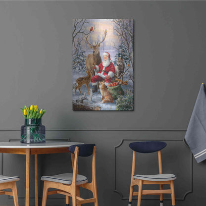 Luxe Metal Art 'Winter Gathering' by Ali Corti, Metal Wall Art,24x36