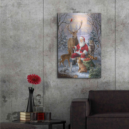 Luxe Metal Art 'Winter Gathering' by Ali Corti, Metal Wall Art,24x36