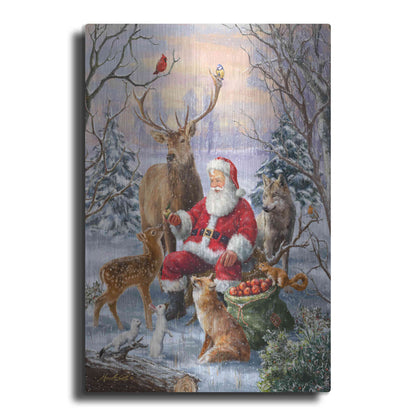 Luxe Metal Art 'Winter Gathering' by Ali Corti, Metal Wall Art