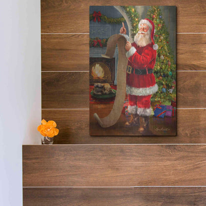 Luxe Metal Art 'The Good List' by Ali Corti, Metal Wall Art,12x16