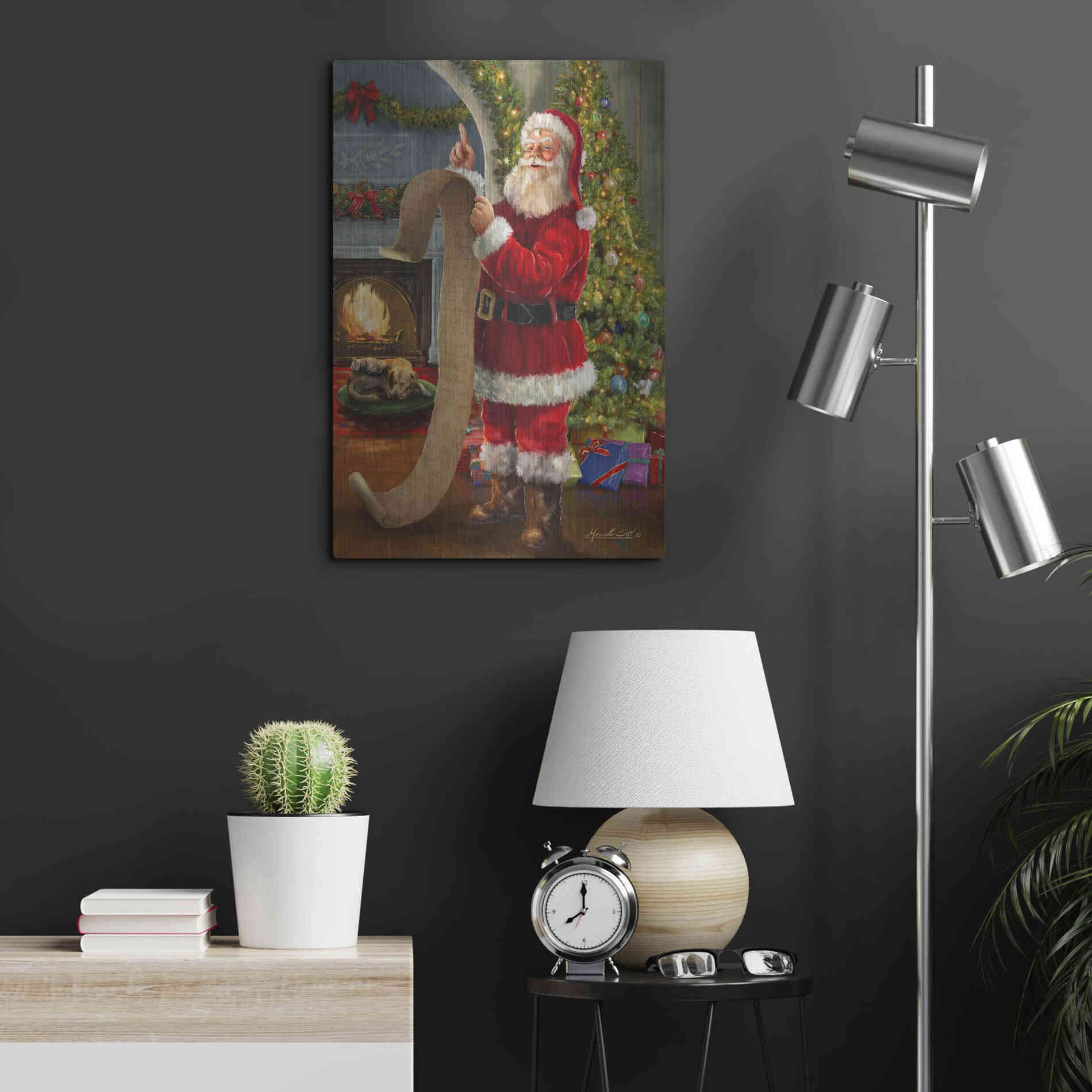 Luxe Metal Art 'The Good List' by Ali Corti, Metal Wall Art,16x24