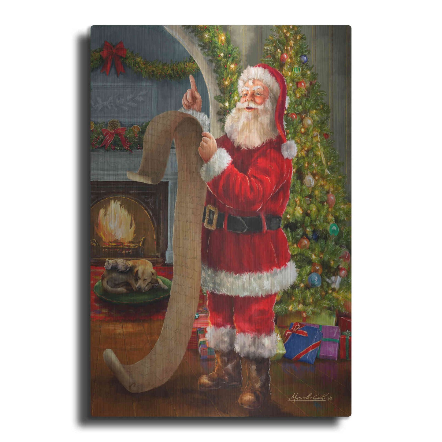 Luxe Metal Art 'The Good List' by Ali Corti, Metal Wall Art