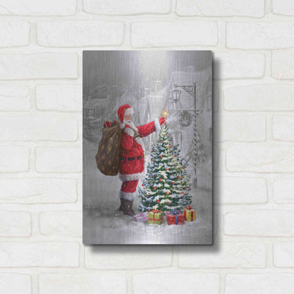 Luxe Metal Art 'The Final Touch' by Ali Corti, Metal Wall Art,12x16