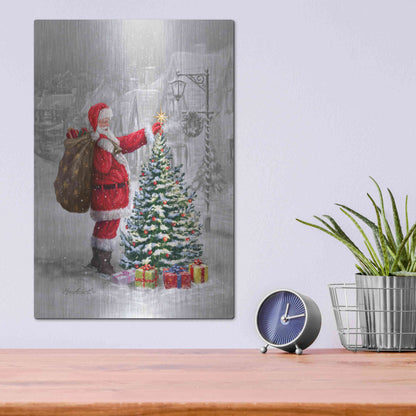 Luxe Metal Art 'The Final Touch' by Ali Corti, Metal Wall Art,12x16