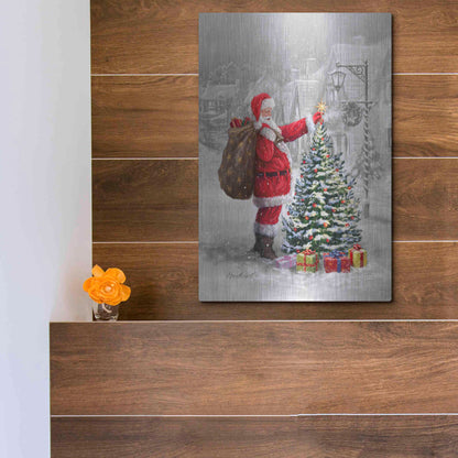 Luxe Metal Art 'The Final Touch' by Ali Corti, Metal Wall Art,12x16