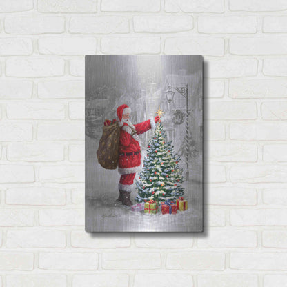 Luxe Metal Art 'The Final Touch' by Ali Corti, Metal Wall Art,16x24