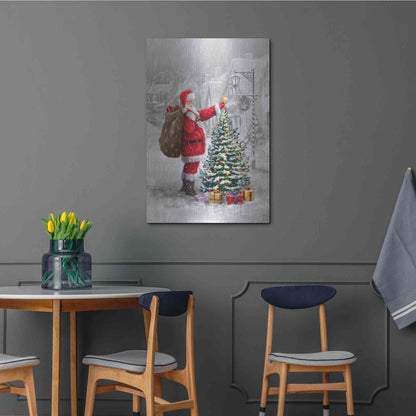 Luxe Metal Art 'The Final Touch' by Ali Corti, Metal Wall Art,24x36