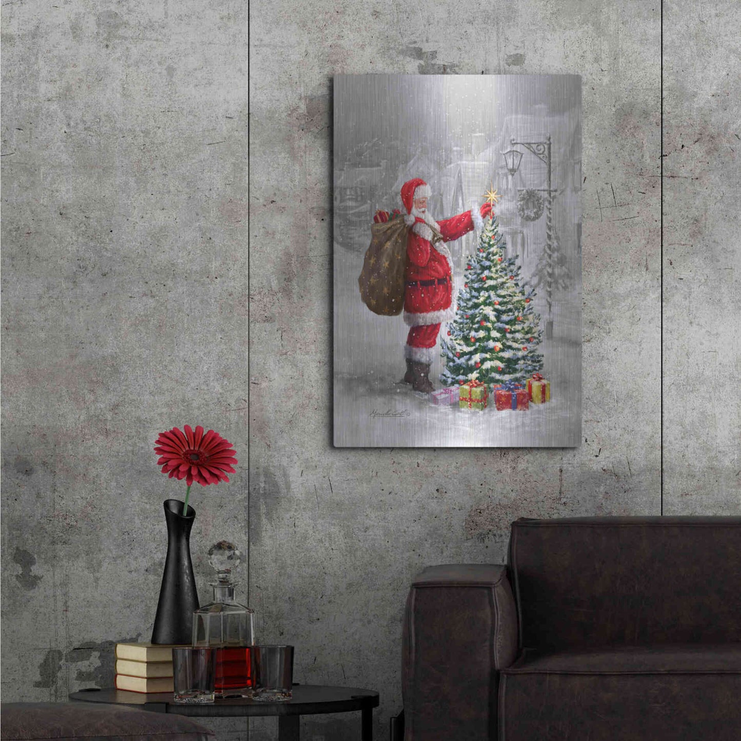 Luxe Metal Art 'The Final Touch' by Ali Corti, Metal Wall Art,24x36